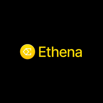 A white logo with a yellow circle displaying an "E" at the top, followed by the word "ethena". The text states that the company will allocate $250M to securitize their tokenized AAA CLO fund as the product goes live on @Solana. The image does not provide any further information about this post or how it connects with the logo and the actual product.