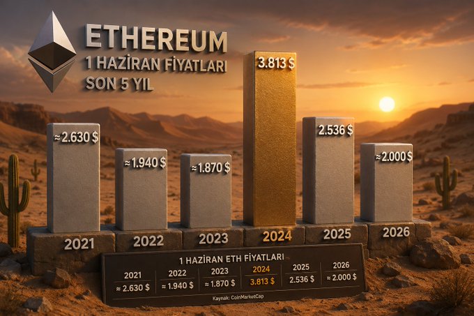 The image shows a bar graph with six bars of varying heights representing different cryptocurrency prices, including Bitcoin, Etherium, and Litecoin. The tallest bar represents Bitcoin at $37,743, while the shortest bar represents Litecoin at $1.83. The text in the image suggests that if you had bought any of these cryptocurrencies on June 1st, 2021, you would have made a decent profit now.