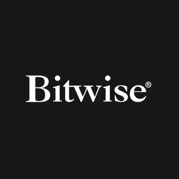 The image displays the "Bitwise®" logo in white serif text on a black background. The Bitwise company logo relates to the post, as it refers to the Bitwise Solana ETF that recorded $1.6 million in net inflows.