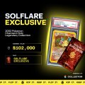 A "Solflare Exclusive" promotional graphic displays a $432,000 PIKA PIKA prize pool and over 230,000 members in the Solflare community, with three collectible digital cards shown—aligning with the user's excitement about obtaining their exclusive PIKA PIKA NFT from Solflare.
