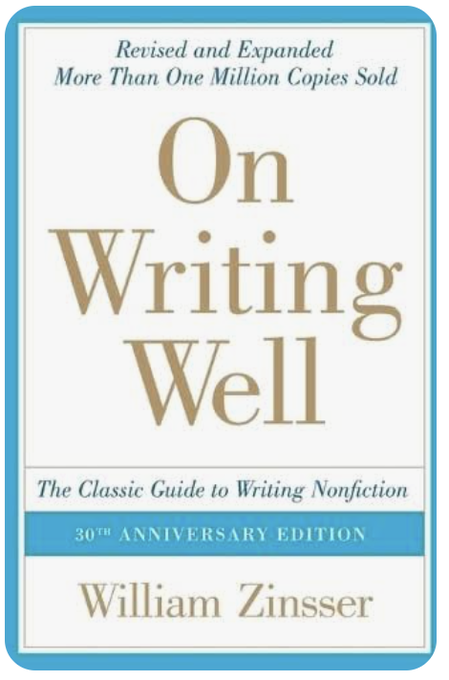 The cover of 'On Writing Well: The Classic Guide to Writing Nonfiction' 30th Anniversary Edition by William Zinsser, noting more than one million copies sold.