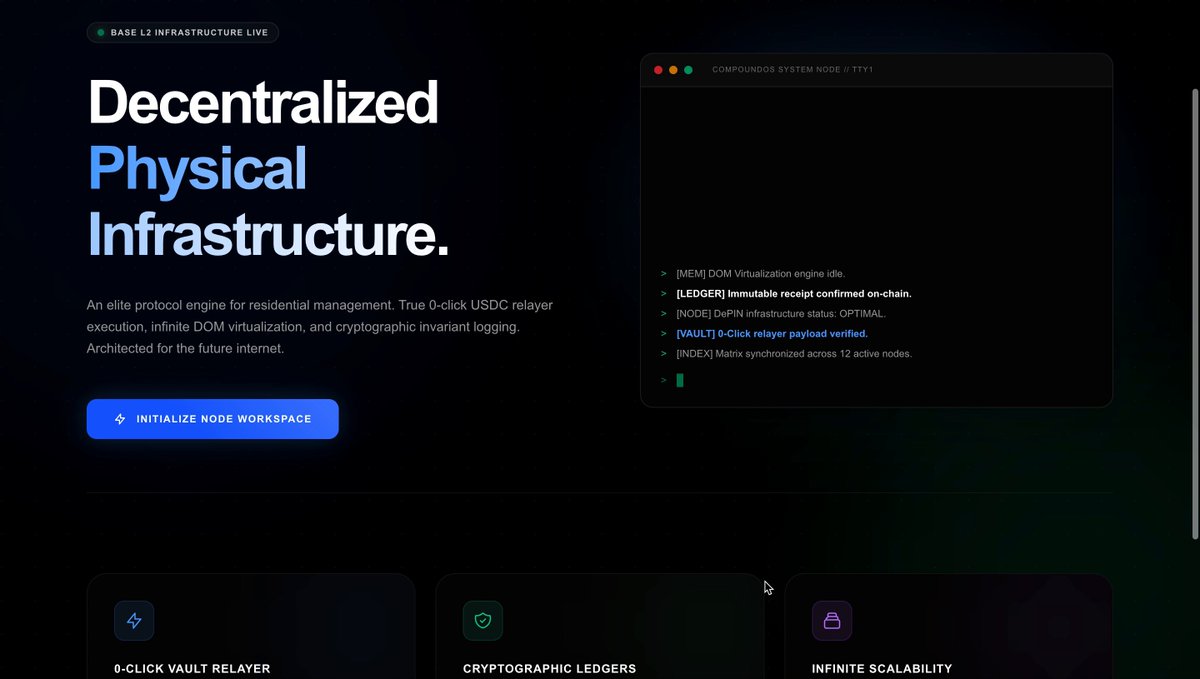 The image shows a computer screen displaying a website called "centralized physical infrastructure." The website has a dark background, which contrasts with the blue header that says "Centralized Physical Infrastructure." Below this header, there are several options for users to choose from, including "i’ve been ghost for a week while everyone else was here doing their best i was farming production compoundos on base was good, but" and "good" as descriptions. The image also contains the text "centralized physical infrastructure."