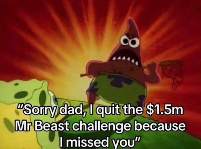 The image features a cartoon character, Spongebob Squarepants, holding a wallet with a message that reads "is 99 percent of fees automatically buying back hyp instead of feeding a random wallet? i've been tracking this since it launched and the data says yes". The text is written in white, making it stand out against the red background. The character appears to be talking about an ethereum smart contract or trading platform that charges fees for transactions.