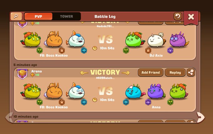 The image shows a computer screen displaying a game interface with various game elements, including a scoreboard for a battle log game featuring cartoon characters. The text on the screen reads " Victory vs. Victory", indicating that both teams have achieved victory. There are also several other game elements displayed in the background, such as a character and a number of coins.