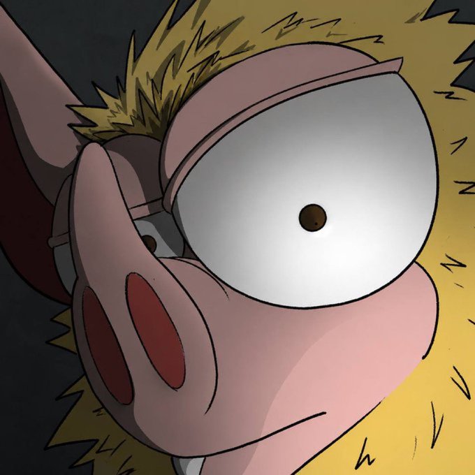 A cartoonish yellow character with wild fur and oversized eyes stares wide-eyed at the camera, its intense gaze and shocked expression humorously capturing the excitement of a "Road to 7 figures" financial milestone.