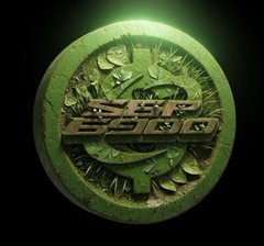 The image shows a green, coin-like emblem featuring Japanese text "エブリシング" (which translates to "Everything") along with "SPX" at the bottom. This represents the "$SPX" crypto token described as a premium, all-natural alternative, with the design playfully echoing organic, wholesome branding through its earthy green tones and natural motifs.