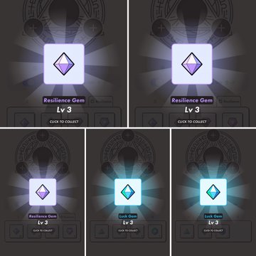 The image shows a collection of five different images, each displaying a gemstone with a unique design. The gemstones are arranged in a grid format, with one at the top left corner, another at the bottom right corner, and four more spread across the center area. Each gemstone has its own distinct color and shape, making them visually appealing and interesting to look at. The image also includes text that provides information about the gemstones, such as their names and a description of what they are.
