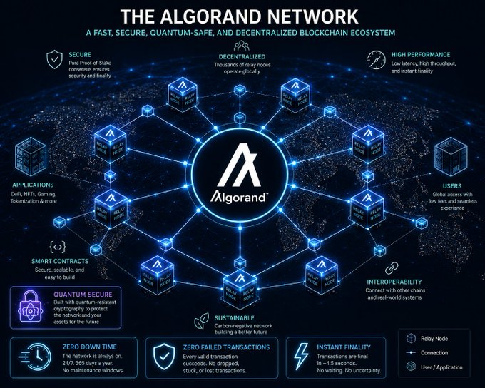 This is a detailed infographic of an Algorn Network that features several different blocks such as "blockchain", "block", "bitcoin", "coding", and so on. The infographic also includes information about the network's features, including its security measures like "finite time", "zero down time", and "real-world scalability". The infographic presents a clear understanding of what Algorn Network is all about, making it an attractive visual tool for anyone interested in exploring this new cryptocurrency or blockchain technology.