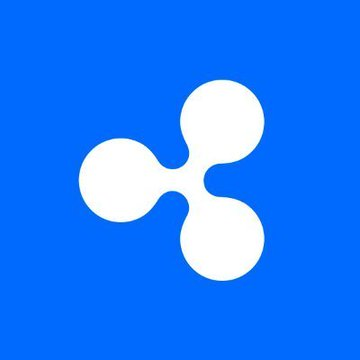 The image displays the Ripple logo (XRP), featuring a white stylized triskelion design on a blue background, symbolizing the cryptocurrency that the post highlights as securing an EU MiCA license for payments across 30 nations.