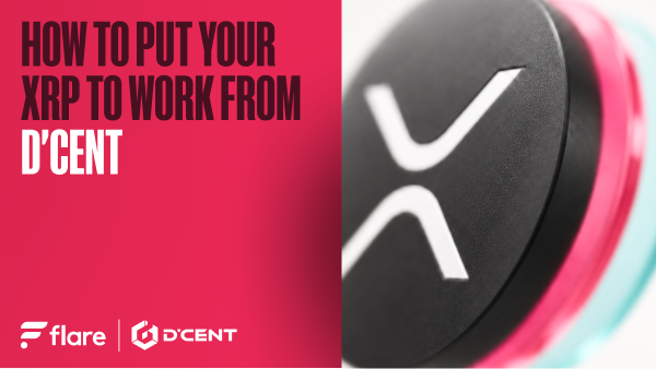 xtr logo and text promoting "How to put your XRP to work from D'Cent"