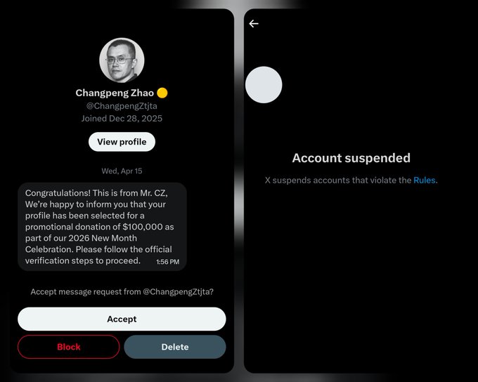 The image shows a Facebook screen with a screenshot of a message from a user named Changegao Zhou, which appears to be related to an online conversation or interaction involving the social media platform. The screenshot consists of two distinct parts, one showing the profile of another user and the other displaying a message sent by Zhou towards him in a text format (possibly a Facebook post).