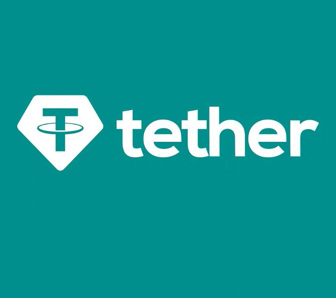 The Tether (USDT) logo displayed in white on a teal-green background, featuring the distinctive diamond-shaped T symbol.