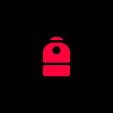 The image shows the bright red Backpack logo against a black background. This logo represents Backpack, the platform that has just launched 24/7 trading for tokenized U.S. equities.