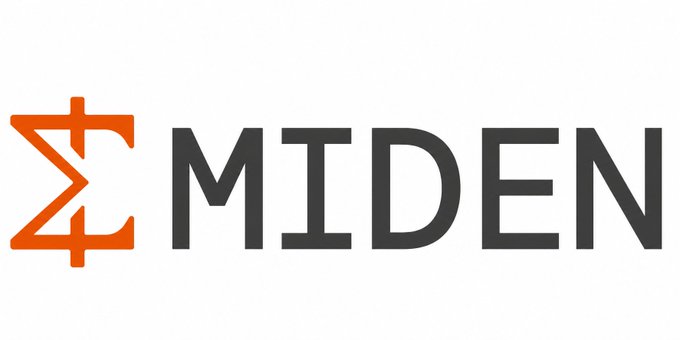 A logo design featuring an orange stylized 'Z' symbol with crossbar details, positioned next to the word 'MIDEN' in bold dark gray letters on a white background.