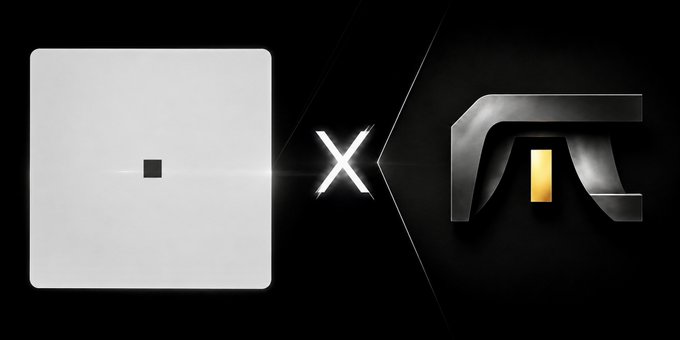 A graphic showing 'X' between two abstract logos on a black background, suggesting a matchup or crossover between two brands.