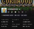 A cryptocurrency tracking chart displays the Doghood token (DOGHOOD) with various performance metrics like 24h volume, market cap, and 40.7K holders against a jungle-themed background.