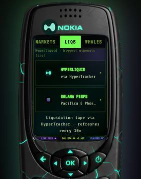 The image shows a Nokia phone with a green screen displaying information about different types of liquids, including "hydrophobic liquid", "hydrocarbon liquid", and "hydrotectant liquid". The phone's screen also has a list of available games for download, such as "Livestreamer" and "Livestreamer 2.0". The post mentions that the game "Livestreamer" is one of several available games on the app store, suggesting it might be a popular choice among users.