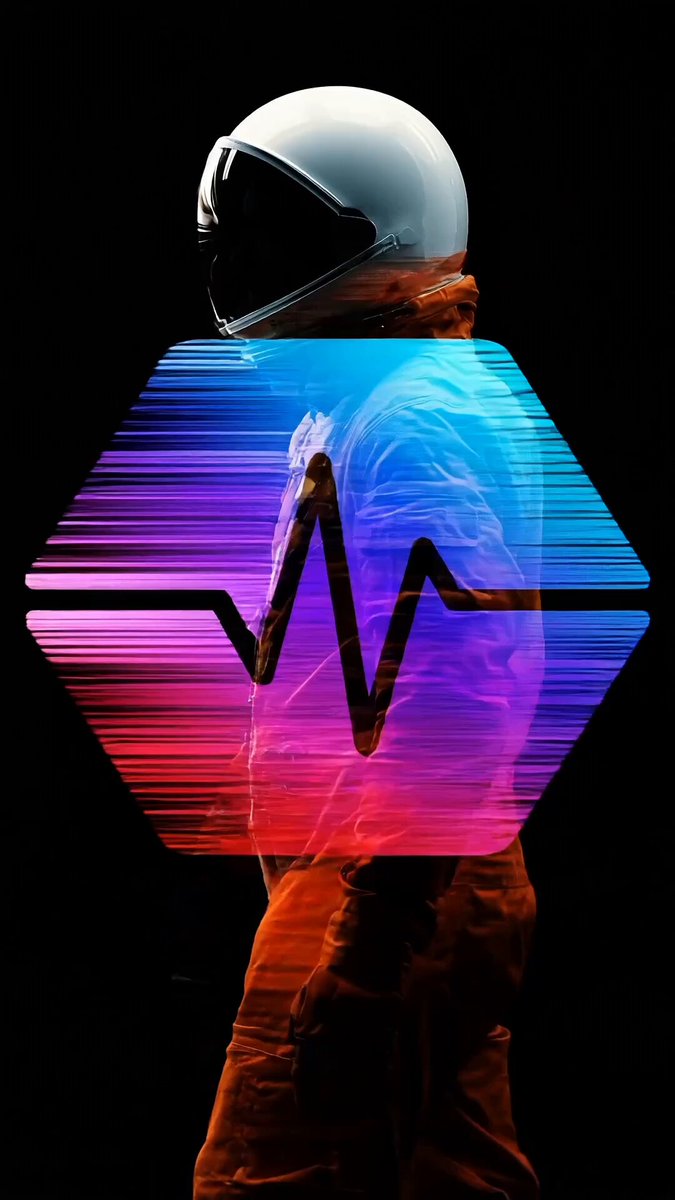 The image features a person wearing an orange jumpsuit, which has a white helmet with a black visor attached to it. The person appears to be walking or standing against a black background. There are two lines of text in the image that read "Do you still believe in Pulsechain and @RichardHeartWin?". These texts seem to be related to the post about Pulsechain, as they appear to be part of an advertisement or promotional material for the product.