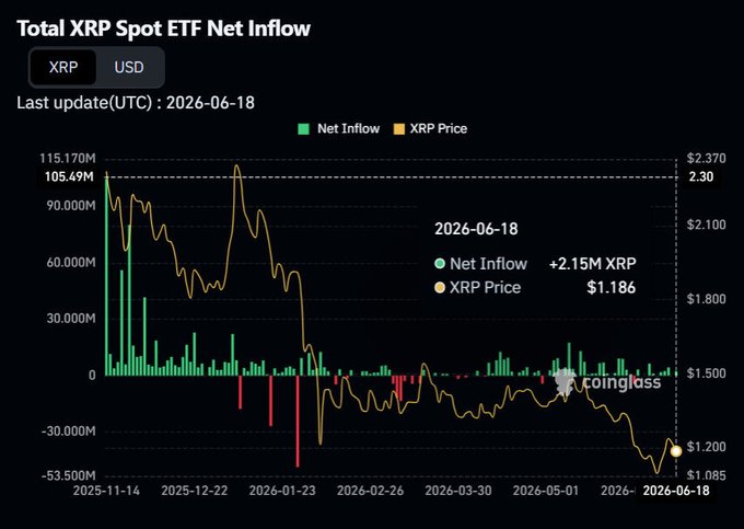 The image shows a chart displaying an upward trend of XPRX ETF inflows against a black background with price fluctuations. The XPRX ETF inflow graph depicts a significant increase over time, reaching its peak value at $1347.43 million in January 2016 and further increasing by about $1.56 million each month for the past five months. It is evident that despite some price fluctuations, net inflows to the XPRX ETF have been consistently strong, as indicated by the upward trend on the chart.