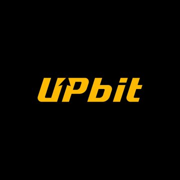 The image displays the "UPbit" logo in yellow text on a black background. It relates to the post by referencing Upbit, the South Korean cryptocurrency exchange where the JPYC stablecoin reportedly traded at 4x its peg.