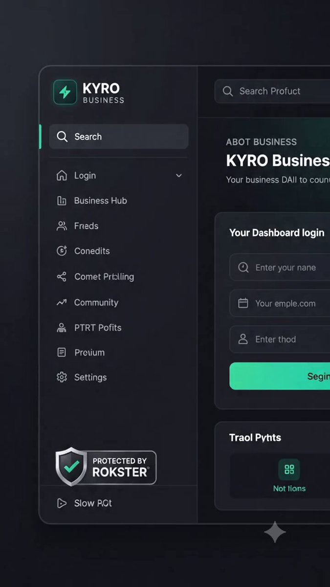ikro business' desktop interface offers a user-friendly experience with easy-to-read navigation and a clean, modern design.