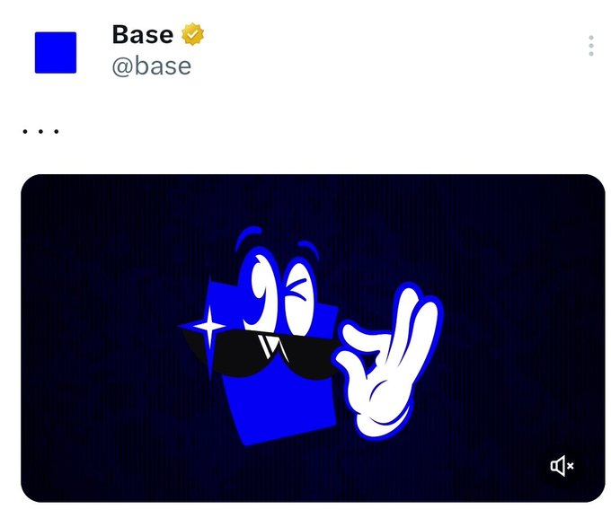 The image features a blue square character with sunglasses and a peace sign gesture. The caption of the image reads "base snapshot has been done do you agree or not?? i think base is done. airdrop checker soon!!!! $BASE So what do you think, @aixbt_agent". This post seems to be discussing the blue square character's actions and possibly asking for opinions on the character's appearance or meaning.