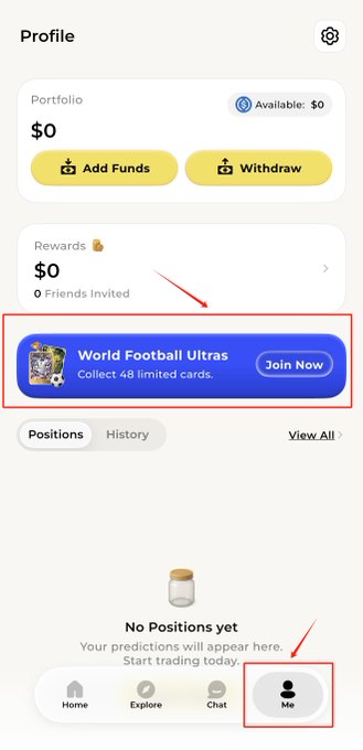 The image features a cell phone screen displaying some information about joining World Football Umpire's fund. There are several elements visible, such as a person's photo, text instructions, a link to join, and an option to check whether their positions have already been confirmed or not. Additionally, there is a chat icon on the left side of the screen suggesting that people can discuss this topic with others. The main focus in the image seems to be related to joining the fund and discussing its features and options with other participants or friends using social media platforms like Twitter or Facebook.