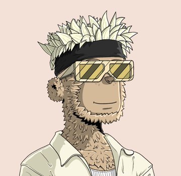 A digital illustration of an anthropomorphic sloth character wearing yellow rectangular sunglasses, a black headband, and a white collared shirt.