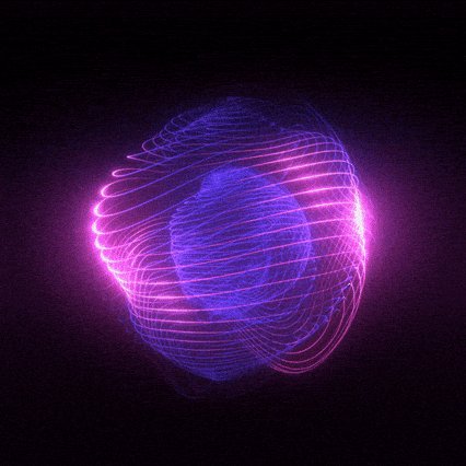 The image features a large, glowing purple ball that appears to be floating in space against a dark background. The ball has a unique design with multiple lines radiating outwards from its center, giving it an ethereal and futuristic appearance. The image also contains text elements such as "Fastest Blockchain Meets Real World Finance Revolution", which suggests the potential impact of blockchain technology on various industries, including finance and banking.