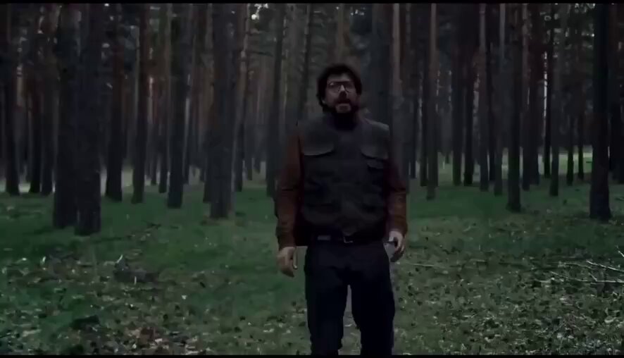 The image shows a man standing in front of trees, wearing a brown vest and holding a gun. He appears to be posing for a photo or video. The caption reads "Just realized I own 0HYPE," which suggests that this scene might have been staged intentionally with the intention of creating an unusual or attention-grabbing image.
