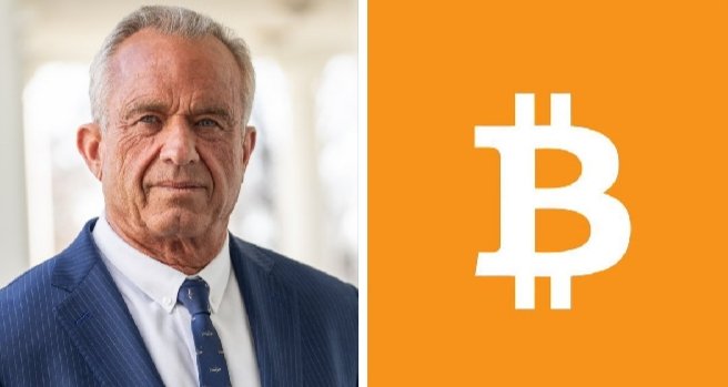 RFK Jr., pictured alongside a Bitcoin symbol, advocates for adopting a Bitcoin standard to preserve the value of money and expand financial freedom.