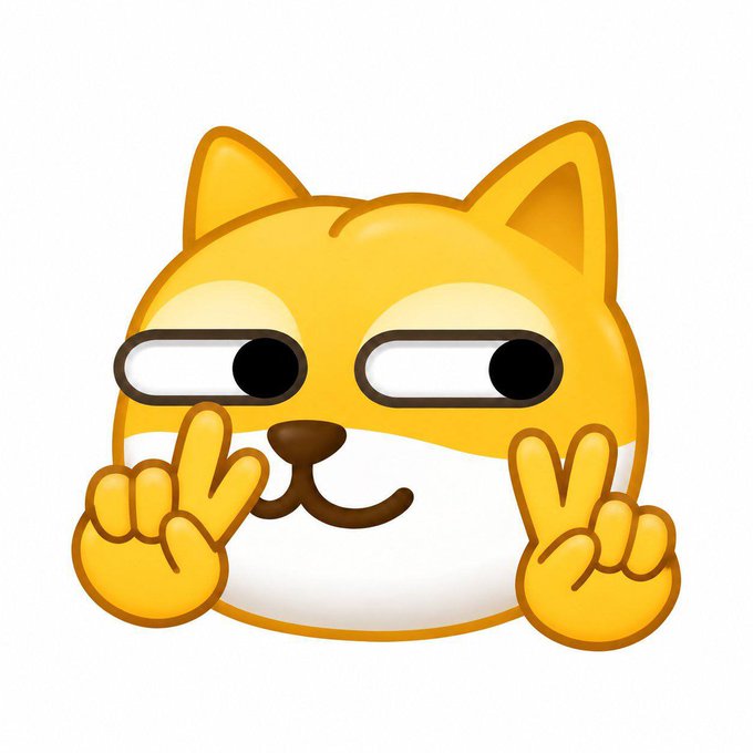 The image features a yellow Shiba Inu-style cat emoji with half-lidded, unamused eyes, making peace signs with both paws while flashing a sly smile. The caption "When you met me, it was exactly the most #BNB period of my life" plays on the slang term "BNB" (likely referencing Binance Coin or "big natural breasts"), with the cheeky emoji perfectly capturing the cocky, suggestive tone of someone bragging about their prime romantic catch.