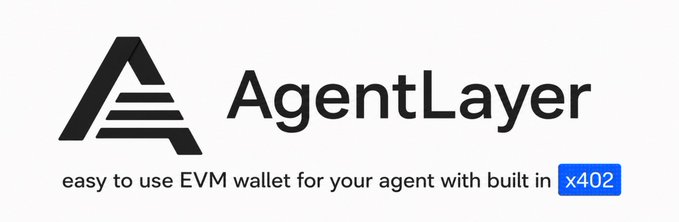 The image shows an advertisement for Agent Layer wallets that are easy to use and provide EVM out of the box with built-in keys. The wallet is designed to be decrypted and wiped after a single signing request, making it convenient for users who want to focus on their work without worrying about managing their own private key.