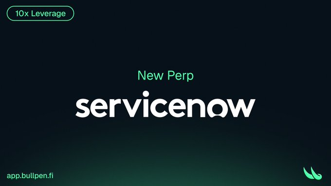 The image depicts a promotional graphic for a new service called "ServiceNow", with the text "ServiceNow" written in white letters against a dark, green background. The image also contains an image of a bird logo at the bottom of the screen.