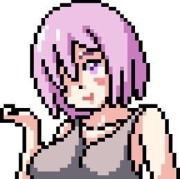 A pixel art image of a purple-haired anime-style girl with an open palm gesture, serving as visual branding for the @babesonink NFT project airdrop announcement offering 5 NFTs for those who drop their EVM wallet address.