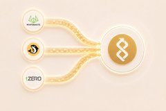A minimalist graphic showing circular nodes labeled 'CHOP,' 'ZERO,' and a central icon connected by curved lines on a pale background.