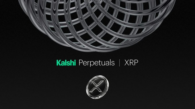 The image features a silver wire with a circular design, which appears to be a representation of a coin or a keychain. The background of the image is black, making the silver wire stand out prominently. Below this image, there's text that reads "$XRP Perpetuals Are Now Live For Trading". This suggests that the image might be related to cryptocurrency trading or investing in Ripple coins.