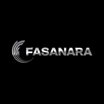 The Fasanara logo displayed in silver text with a stylized swirl icon on a black background.