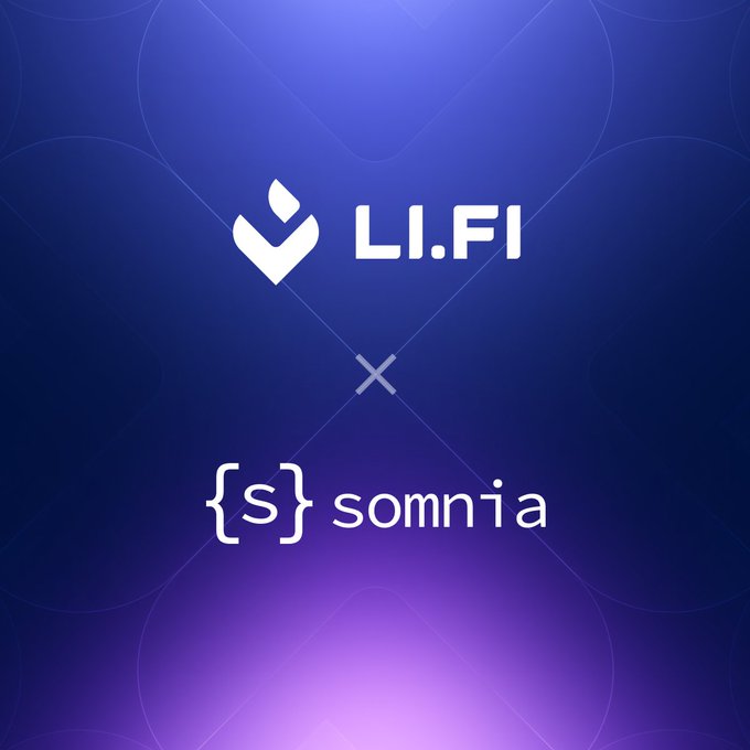 ili.f and somnia logos are displayed against a gradient blue background with white circles.