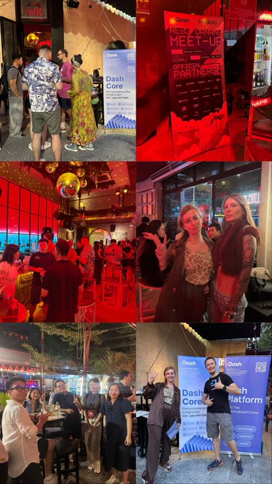 The image consists of a collage of photos featuring a group of people at various events or gatherings. The photos show people standing together with their arms around each other, posing for pictures. There are multiple instances of people holding drinks, indicating that they might be enjoying themselves and socializing during the event. The collage also includes some text elements such as "meetup" and "social media", which further emphasize the theme of gatherings or events where people come together to interact with each other.