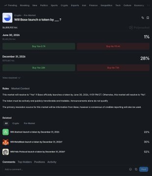 The image shows an email conversation between two people discussing Polymarket. They are talking about whether or not to invest in the cryptocurrency based on the available information, as indicated by the screenshot of a trading dashboard. One person has just received a response from Polymarket saying that they will pay 7% for the token once it is available. The other person is considering investing and wants more details before making a decision. They are also talking about the current market conditions and how they might affect their investment decisions. Overall, the conversation seems to be focused on assessing the cryptocurrency's potential value based on the information provided by Polymarket.