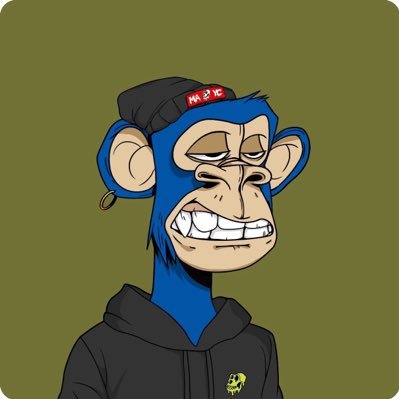The image features a cartoon monkey wearing a black hoodie, blue jeans, and a red hat. The monkey has a big smile on its face and appears to be posing for the photo. The caption of the image reads "Hello, my Korean @BoredApeYC friends! I'M THANK YOU FOR YOUR TIME AND ATTENTION".