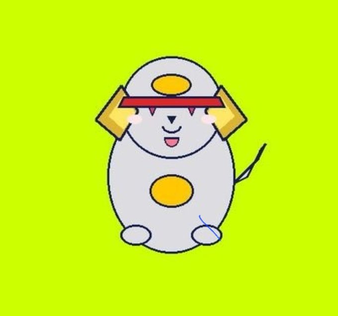 A cute cartoon mouse-like character wearing a red visor/cap stands on a bright green background. The whimsical mascot complements the playful branding of the "Pupps Hood GTDs" NFT giveaway promotion, which advertises a 5,000-supply freemint collection on the Robinhood chain.