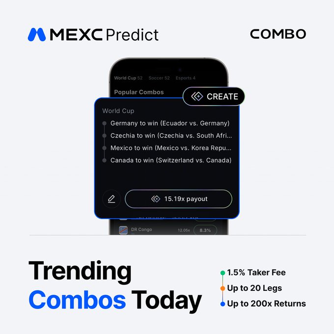The image has a cell phone on top of it, with an advertisement for a betting app showing the text for a combo offer. The text appears to be in Spanish or Portuguese (depending on the language), as it's written in a foreign script. The main focus is on the combo offer and how to create one using the app. In the background, there are three bullet points that provide details about the offer and its associated costs, such as 1.5% Take-Home Pay.