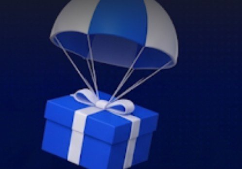 The image features a blue gift box with white trim and a bow tied around its neck, floating in mid-air against a dark background. The text above the image reads "If you want to know why @base scaling so fast right now, you just need to look at what they are building", which suggests that there might be some sort of online shopping or gift delivery happening. The post also mentions that the network is pulling in over 1 billion daily DEX volume and handling 550 transactions per second, indicating a high level of activity on the platform.