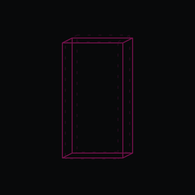 The image features a square, thin, rectangular object with a pink border that stands out against a black background. The object has a white outline around its edges, giving it a geometric appearance. The text "Vouch 093 minted by raven2741.eth for 0.01 eth 16/112 seats claimed vouch.ripe.wtf" is present in the image, which seems to be related to the post.