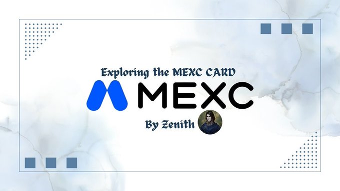 A title graphic reading "Exploring the MEXC CARD By Zenith" with the MEXC logo and author photo, set against a marble-textured background, introducing an article that goes beyond basic cashback rates to examine tier structures, monthly caps, fees, and spending patterns when evaluating crypto cards.