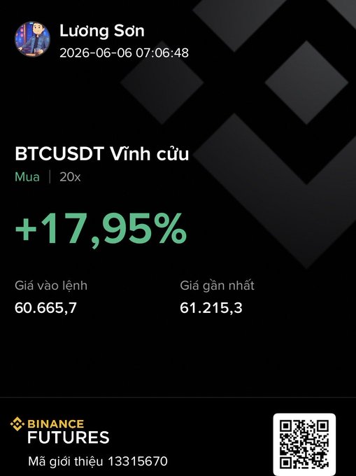 The image features a black background with white text displaying a number of statistics related to Bitcoin trading positions. A message congratulates the person for being paid using Pay X, and another one describes their position as "Chill, but I'm actually holding on for dear life". The text also mentions that the order is from TGE timing in Q2, which is likely related to the Bitcoin Future trading platform.