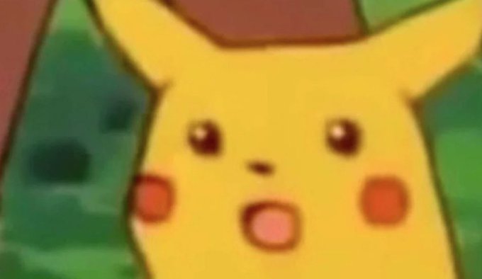 A screenshot of Pikachu from the Pokémon anime with a shocked, open-mouthed expression, captioned to humorously mock self-proclaimed crypto influencers ("InfoFI slop-posters") who discover they won't receive a $30k/month deal to promote pumpfun trading tokens. The shocked Pikachu face serves as a relatable reaction meme for their apparent disappointment.