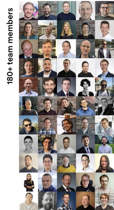 The image features a collage of photographs of people, likely from a team or organization, with various poses and expressions. The text at the bottom of the image reads "I am overwhelmingly bullish on $ICP & @dfinity There’s nothing else left in crypto". This suggests that the person who posted this image is an advocate for Bitcoin and cryptocurrency, particularly ICP (International Cryptocurrency Pool), and they believe it to be a valuable asset. The collage of photographs serves as a visual representation of their support for this digital currency, showcasing its potential benefits and impact on the financial world.